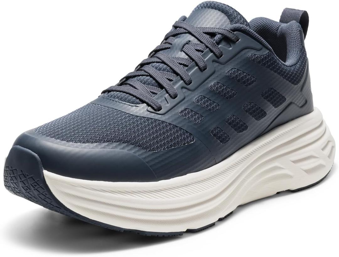 NORTIV 8 Men's Walking Running Tennis Cushioning Shoes ActiveFloat Non Slip Athletic Gym Workout Jogging Comfortable Sneakers (Blue) 8.5