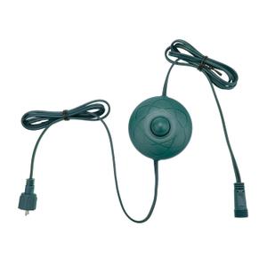 1/2 inch Plug, Power Cord 6Ft with 8 Lights Modes Foot Switch for Christmas Tree Lights, Compatible Replacement for LED String Light X-Mas Tree