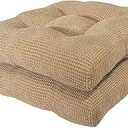 Arlee Chair Cushions for Dining Chairs, Set of 2 - Memory Foam Chair Pads, Non-Skid Backing - Durable Thick Seat Cushions for Kitchen, Office, Patio, 16" L x 16" W  Biege
