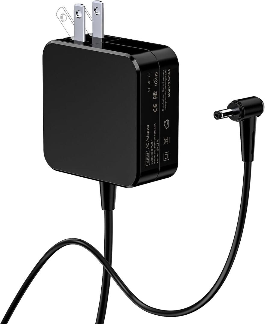 45W Laptop Charger for Asus Vivobook 14 15 17 F415 F415E F510U F510UA F512JA F512J; ZenBook UX330 UX330U UX360 UX360C UX305 AC Adapter; Chromebook C202 C202S C202SA C300 C300S Power Supply Cord