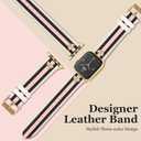 MOINSPIRE Designer Leather Bands with Charms Compatible with Apple Watch 38mm 40mm 41mm 42mm(S11/10) 44mm 45mm 46mm 49mm Women Men Strap for iWatch Series 11/10/9/8/7/6/5/4/3/2/1 SE 1/2/3 Ultra 1/2/3