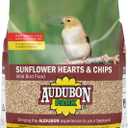 Audubon Park Sunflower Hearts & Chips Wild Bird Food, No Mess Sunflower Seeds for Birds, 5-Pound Bag