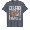 Vintage Tigers School Sports Name Retro for Men Women Kids T-Shirt (XXL)