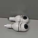 Light Bulb Security Camera Wireless Outdoor Indoor 2.4G WiFi Security Cameras for Home Security 360 PTZ Camera Motion Detection and Alarm Two-Way Audio Based E27 Light Bulb Socket (2 Pack (No Card))