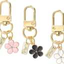 2 x PATIKIL Keychains, Enameled Charm Key Ring Cute Keychains Purse Bag Accessory