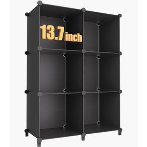 HOMIDEC XLarge Cube Storage Organizer,13.7 Inch Closet Organizer Storage Cabinet Shelf Bookshelf with Metal Hammer, Storage Cubes Organizers Cabinet for Kids, Closet, Bedroom, Bathroom 