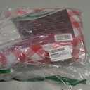 Sorfey Vinyl Fitted Tablecloth Cover, Checke Design, Flannel Backed Lining Fits Up-to 40-44 Round Tables Red