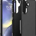 Hualele for Samsung Galaxy S24/S25 Plus Case,[Military Grade Protection] [Dropproof Shcokproof] Anti-Slip Grip Slim Dual Layer Rugged Heavy Duty Galaxy S24 S25 Plus Phone Case,Black