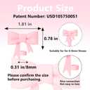 8mm Classic Bow Straw Covers Cap Toppers Compatible with Stanley Tumbler Cups,Reusable Cute Silicone StrawTips Lids Protectors for Reusable DrinkingStraw,StrawAccessories