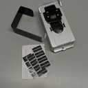 Anti-Theft Doorbell Mount with Ring Blink: Adjustable Angle Wireless Camera Holder No Drill for Apartment Door - Video Wired Mounting Bracket for Brick Concrete Wall Renter Friendly Home House Silver