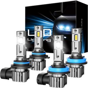 9005 H11 Fog Light Plug & Play, Pack of 4 (Cool White)