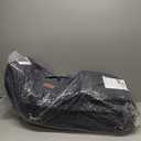 Dog Car Seat for Large Size Dog, Soft Fabric Car Dog Bed Filling Memory Foam,2 Clip-On Safety Leashes and 2 Pockets, Removable and Washable Comfy Pet Car Seat(Black/Brown, Large)