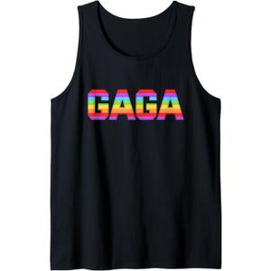 Family Matching Gaga Pop It Birthday Girls Boys Tank Top (Small, Black)