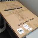 41'' Extra Tall Baby Gate for Large Dogs Pets Indoor No Jumping Over, 30-32.6'' Wide Heavy Duty Puppy Gate for Doorways, Pressure Mounted Metal Gate for Child Toddler No Tools Needed(White)