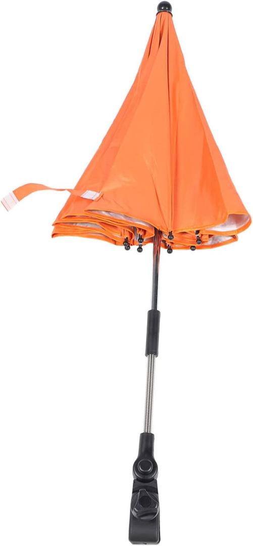 INOOMP Stroller Clip Umbrella with UV Protection Parasol for Pushchair Compatible with Wheelchairs and Beach Chairs Sun Shade for Reflective