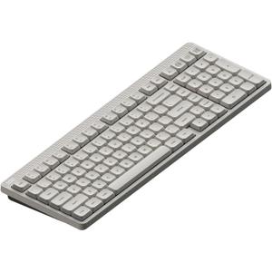 NuPhy Node100 Wireless Mechanical Keyboard, Hot Swappable Custom Low Profile Keyboard, 103 Keys Computer Gaming Keyboards, Supports Touch Gestures, PBT Keycaps, RGB Backlit, Bluetooth/2.4GHz/USB-C (White)