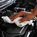 Simpli-Magic Cotton Shop Towels 14"x12" (150 Pack) White Reusable Cleaning Shop Rags for Automobiles, Industries, Garage and Homes, 1 Count