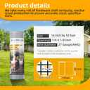 16in x 10ft Hardware Cloth 1/8 inch 27Ga Hot Dipped Galvanized After Welding, Chicken Coop Wire Fence, Welded Metal Fencing Roll Mesh for Bee Screen Garden Plant Poultry Animal Netting Cage (Blue, M)