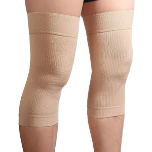 KEKING Orthopedic Brace for Tendinitis, Arthritis, ACL, MCL, Injury Recovery, Meniscus Tear, Knee Pain, Aching Knees, Patellar Tendonitis and Arthritis, Knee Compression Sleeves 2 Pack, Beige S (1 Pair Beige)