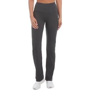 Jockey Womens Premium Pocket Slim Flare Yoga Pants (Medium, Graphite)