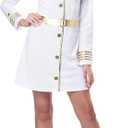 California Costumes womens Navy Captain Or Adult (Medium, White)