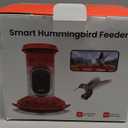 Smart Hummingbird Feeder Camera with AI Identification, 2.5K HD & Color Night Vision, Solar Powered Outdoor, IP66 Weatherproof – Garden Decor & Premium Gift for Mom