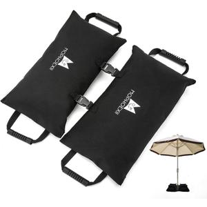 Umbrella Base Weight,2-Pack 45LBS Sand Bags for Weight,Heavy-Duty Fillable Weight Bags to Hold Things Down,Patio Furniture Weights for Patio & Cantilever Umbrella Stands(Without Sand)