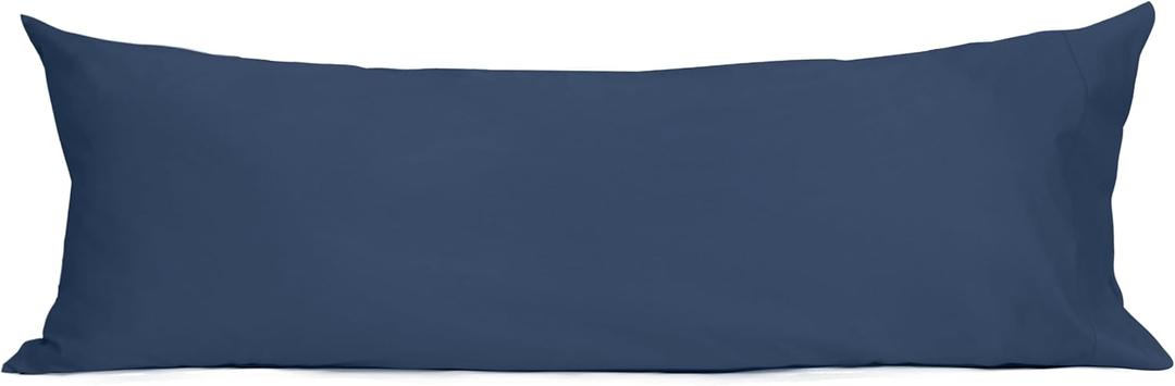 Sunflower Body Pillowcase 100% Cotton Long Pillow Cover/Case Envelope Closure 1 Pack, 2054 inches Crown Blue, Soft and Breathable