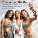 Manna Joy Phone Lanyard Crossbody with 2 Hanging Loops: Metal Buckle Adjustable Skin-Friendly Cell Phone Strap for iPhone Around,Hands-Free Universal Anti Theft Neck Lanyards For Outdoor Travel,Khaki