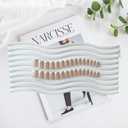 30 PCS White French Tip Press on Nails Medium Short Square Nails,SXVME Fake Nails Glue on Nails Short,Acrylic Nails False Nails,Stick on Nails Gel Nails Press ons