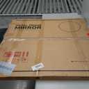 TokeShimi 36 in Round Brushed Nickel Mirror Tempered, Round Mirror Framed Shatterproof, 36x36 Circle Wall Mirror Farmhouse Metal Mirrored for Restroom, Entryway, Bedroom, Vanity, Living Room