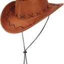 SIZGAROOT Cowgirl Costume for Girls with Hat Halloween Party Dress Up (L)