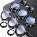 Uyiton for Samsung Galaxy S25 Ultra Camera Lens Protector, Unique Design