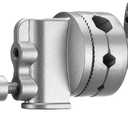 Neewer Multi Functional Heavy Duty 2.5-inch Grip Head Swivel Head Holder Mounting Adapter for Light Stand, Extension Boom Arm and Other Photographic Equipment with 1/2,1/4,3/8,5/8-inch Mount (Silver)