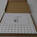 Peg Board, 4 Pack Metal Pegboard Panels White Pegboards Wall Organizer with Bent Frame Large Heavy Duty Peg Board for Walls Home, Garage Tool Storage, Office Organization, Craft Room, Kitchen