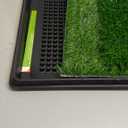 LOOBANI Dog Grass Pad with Tray - Dog Litter Box - Indoor Potty for Apartment and Patio Training - with 2 Packs Grass Pee Pads for Replacement, 20×25 Inch