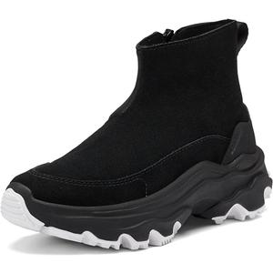 Sorel Women's Kinetic Breakthru Acadia Waterproof Shoe (6, Black/White)