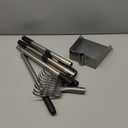 Pooper Scooper Adjustable Dog Pooper Scooper Tray and Rake Set Metal Pooper Scooper Dog Poop Scooper for Yard