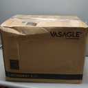 VASAGLE Bar Stools Set of 2, Bar Height Bar Stools with Back, Ergonomic Backrest, Synthetic Leather, Metal Legs, 28.7-Inch Tall Barstools for Kitchen Island Home Bar, Easy Assembly, Caramel Brown