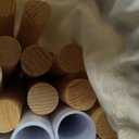 Sumbababy 2 Pack Teepee Tent for Kids Indoor Play Tent with Lights & Colorful Flags, Natural Canvas Sleepover Tents for Girls Party Washable & Foldable Slumber Party Tents