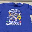 9Th Birthday Astronaut 9 Years Old Outer Space Birthday T-Shirt,Medium