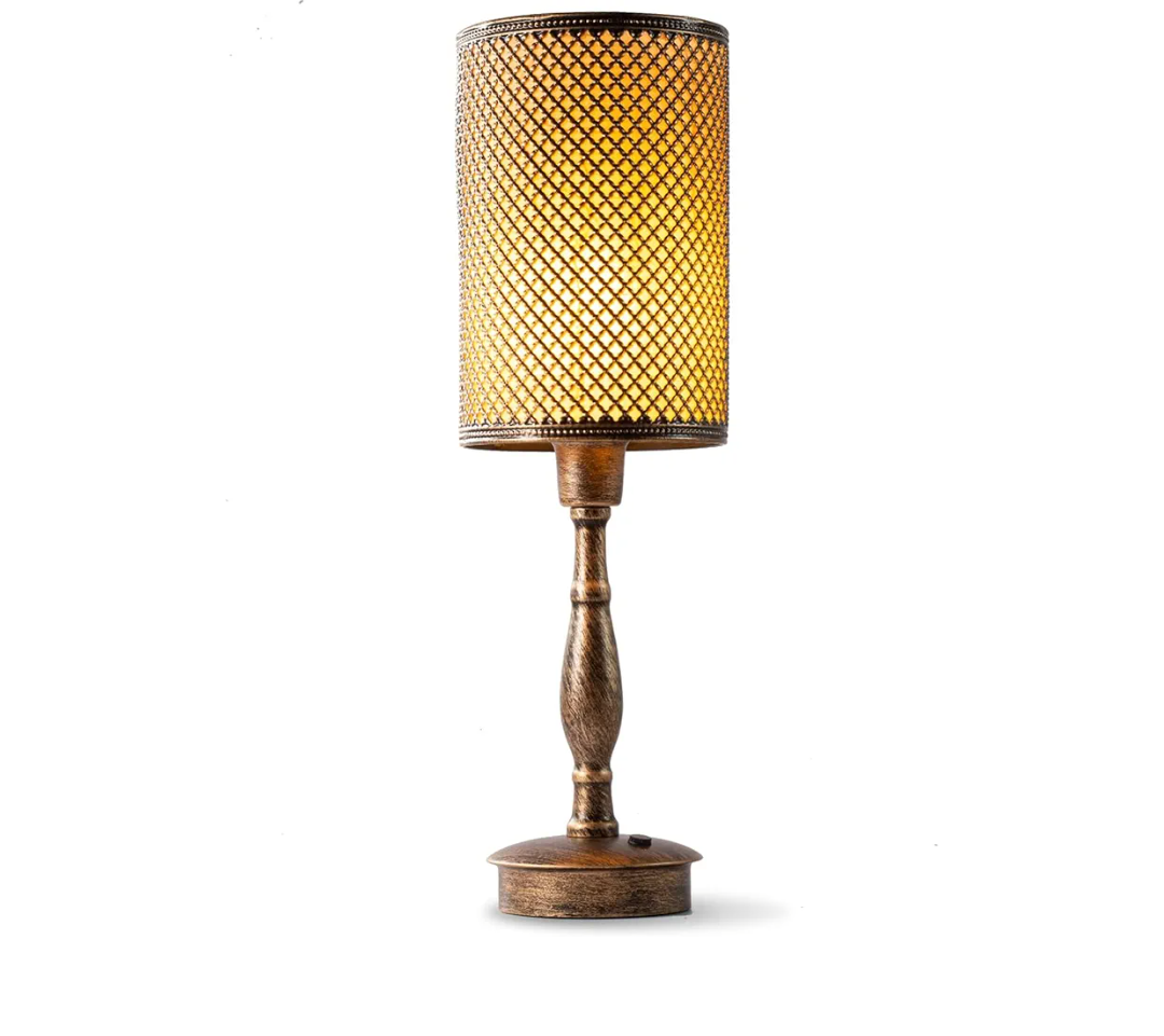 UMEXUS Cordless Table Lamp Rechargeable, Small Battery Operated Lamp with Dimmer, Vintage Touch Lamps for Nightstand Bedside Home Bedroom Mantel Entryway Outdoor Restaurant Dining, Antique Bronze Dimensions4.7"D x 4.7"W x 15.7"H