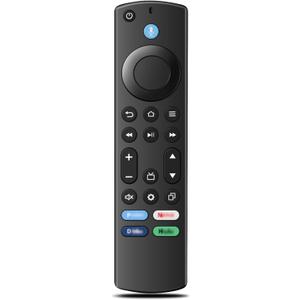 Replacement Voice TV Remote Compatible with Amazon Fire Stick 4K, 4K Max, Cube, 2nd, 3rd Gen, HD, Fit for Insignia, Toshiba, Omni Smart TVs