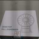 Daviky Pill Dispenser Daily, Large Pill Organizer with Wall-Mounted or Standing Use, 14 Days Pill Container, Push Button Design, Weekly Pill Box for Vitamin, Medicine,Supplement, Fish Oil(Blue)