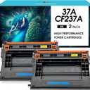 MasaiMara 37A CF237A Compatible Toner Cartridges Replacement for HP Enterprise M607n M607dn M608dn M608n M609dn Enterprise Flow MFP M631h M632z M632 M632h M631 M631dn Printer (Black, 2-Pack)