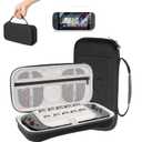 Growalleter Carrying Case Compatible with Nintendos Switch 2- Hard Shell Travel Case with 10 Game Cartridge Holders, Shockproof EVA Shell + Soft Inner Liner, Mesh Pocket for Accessories (Black)