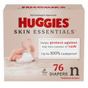 Huggies Size Newborn Diapers, Skin Essentials Baby Diapers, Size Newborn (6-9 lbs), 31 Count, Packaging May Vary