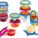 Freshmage 12 Pack Salad Dressing Container to Go, 2.7 oz Small Condiment Containers with Leakproof Lids for On-the-Go Meals, Reusable Sauce Containers BPA-Free