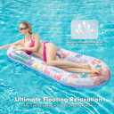 Stonful Pool Floats Lounger, 2 Pack Inflatable Pool Float Adult Size Water Hammock, Pool Floats Rafts Floaties for Swimming Pool Tanning, Pool Party, Summertime Beach Outdoor - Multicolor