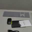 seenda Wireless Bluetooth Keyboard and Mouse Combo, SKM64-3 Rechargeable Slim Quiet Keyboard Mouse, 3 Multi-Device Connection, Compatible for Windows, Mac, MacBook, iPad, Tablet, Black Gray